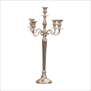 Grand décor de mariage en argent massif, décor d'église, GLOBE en cristal sur le dessus, chandelier - Product Image 5