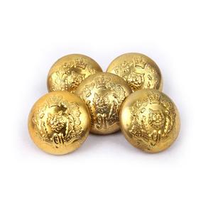 Boutons de cérémonie en métal doré pour manteau uniforme - Product Image 5