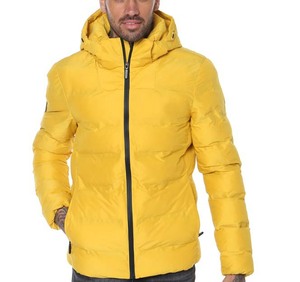 Chaqueta acolchada de invierno para hombre, chaqueta de burbujas personalizada con cremallera de la mejor calidad, 100% poliéster - Product Image 5