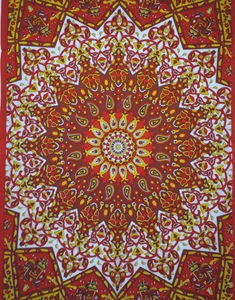 Petit Coton Affiche Étoile Mandala Tapisserie Imprimé Floral Tenture Murale Plusieurs Couleurs Belle À La Main Par Des Expéditeurs Indiens - Product Image 1