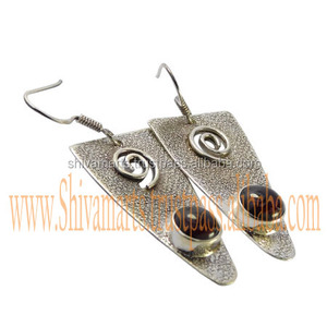 Pendientes de gota de estilo religioso para mujer de Plata de Ley 925, piedras preciosas de amatista Natural, acabado de oro rosa, regalo de compromiso perfecto para ella - Product Image 2