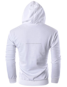 Sudadera con capucha y cremallera ligera de manga larga entallada para hombre - Product Image 2