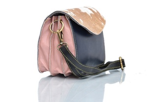 Nuevo Bolso Bandolera de Hombro, Bolso de Mensajero con Solapa, Multicolor, de Cuero Genuino, Bolso Bandolera Cruzado para Damas, Bolso de Mano para Mujer - Product Image 4