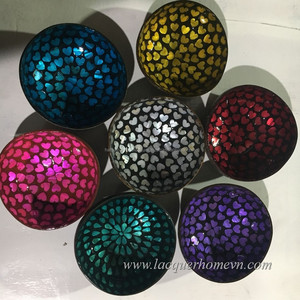 Vente de produit de dessus de bol peint écologique vietnamien meilleure qualité coquille d'oeuf coquille de noix de coco bol noix de coco personnalisé - Product Image 6