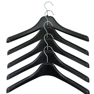 Costume de manteau personnalisé, cintre noir en plastique, de bonne qualité, pièces - Product Image 4