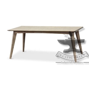 Table à manger industrielle classique en bois - Product Image 3