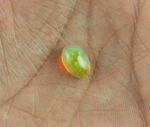 พลอยโอปอลทรงวงรีเรียบพลอยหลวมไฟธรรมชาติทรงวงรีสำหรับทำเครื่องประดับแฮนด์เมด - Product Image 3