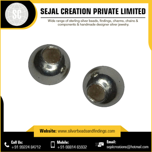 Venta al por mayor, tapas de cuentas sólidas lisas de Plata de Ley 925 DE LA India, accesorios y componentes de joyería - Product Image 2