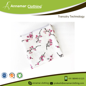 Floral Design Muslin Swaddle Blanket With Customized <b>Pattern</b> Organic Double Gauze Printed Swaddle With Customized Packaging - Product Image 3