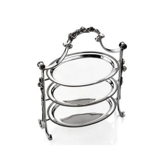 ชั้นวางเค้กแต่งงานสแตนเลสสามชั้น ชามาน อินเดีย โพลิช - Product Image 1