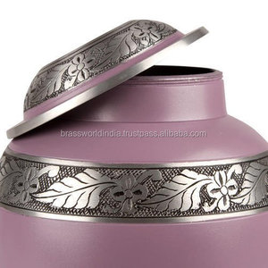 Suministros funerarios, urna de cremación de plata del orgullo americano, Brassworld, India - Product Image 5
