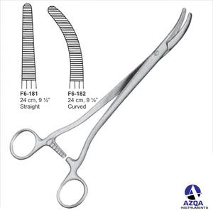 Pince hémostatique Rochester Pean 10 "en gros pinces droites et incurvées en acier inoxydable avec trois positions de verrouillage - Product Image 5