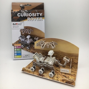 Rompecabezas de papel DIY 3D-Modelo Mars Curiosity Rover con cohetes, satélites y Rovers para niños - Product Image 3