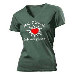 Ladies Hope Love Cure Support Thyroid Cancer Awareness Contrast V-Neck Shirt (German Beer Party Shirt)