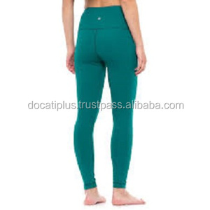 Leggings noirs taille haute pour femmes avec logo personnalisé - Product Image 1