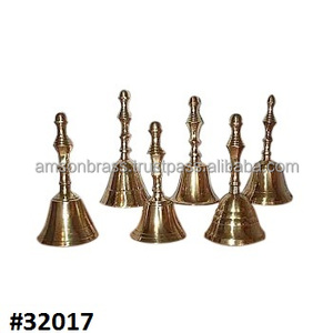 Campana Litúrgica de Latón Macizo de Un Solo Sonido con Mango de Madera - Product Image 2