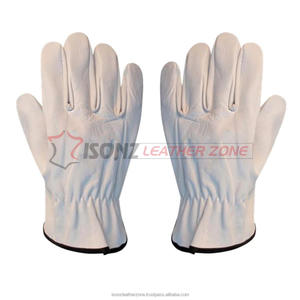 Gants de conducteur en cuir légers ISONZ, protection anti-impact, antidérapants, respirants, durables pour le soudage en extérieur, la manipulation des aliments - Product Image 2