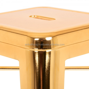 En gros En Acier Inoxydable Empilable En Métal Tabouret de Bar Avec Pieds Hauts - Product Image 4