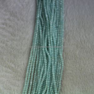 ลูกปัดหินหยกทรงกลมสำหรับสร้อยอัญมณีกึ่งมีค่าสีฟ้า - Product Image 2