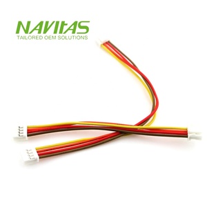 ชุดสายไฟไฟฟ้า4ขา2.0มม. JST 24AWG PAP-04V-S 1007แบบกำหนดเอง - Product Image 5