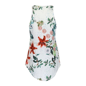 เสื้อกล้ามแขนกุดพิมพ์ลายดอกไม้โลโก้ที่กำหนดเองสำหรับผู้หญิงลูกไม้สวมใส่สบายๆสำหรับอากาศร้อน - Product Image 3