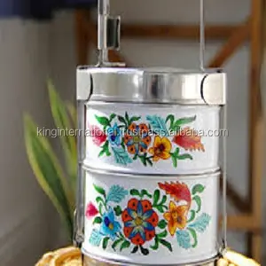 隔室印度tiffin食品容器/印度划分午餐盒