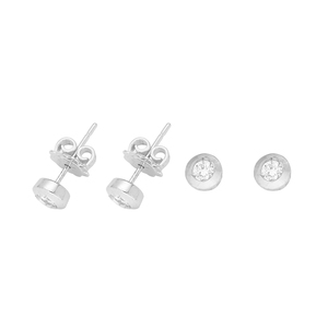 Boucles d'oreilles en or diamant élégantes et luxueuses pour femmes bijoux accessoires - Product Image 1