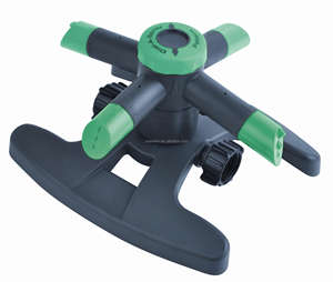 Tuyau d'arrosage plastique à 4 bras, tube d'irrigation avec Base pour le jardin - Product Image 3