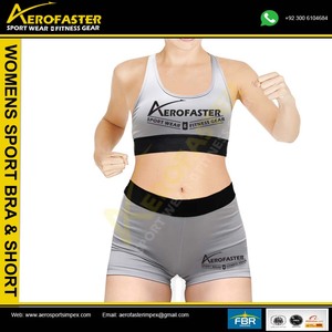 สปอร์ตบราออกกำลังกายสำหรับผู้หญิงเสื้อครอปท็อปเสื้อยืดใส่เล่นกีฬาใส่ไปยิมมีซับในผ้าสแปนเด็กซ์พิมพ์ลายขนาด XS - Product Image 2