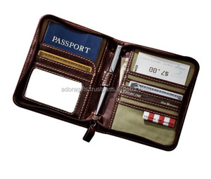 Soporte para pasaporte con cremallera, con bolsillos para tarjeta de crédito, estándar, a la moda - Product Image 1