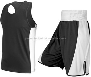 Juego de boxeo de poliéster de alta calidad, uniforme de boxeo, pantalones cortos, Kit de chaleco, barato - Product Image 3