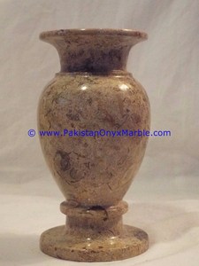 แจกันหินอ่อนดีไซน์ทันสมัย งานฝีมือจากหินธรรมชาติ แจกันดอกไม้ กระถางต้นไม้ - Product Image 5