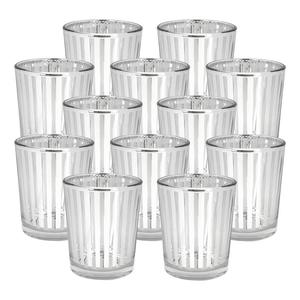 Bougeoirs à levier en verre doré de style Chevron, 20 pièces, porte-bougies - Product Image 6