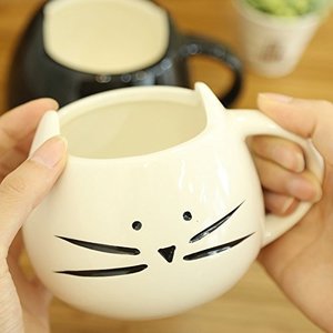 แมวน่ารักตลกของขวัญคริสต์มาสแมวถ้วยเซรามิกสำหรับกาแฟชานม,เซรามิกแมวแก้ว - Product Image 2