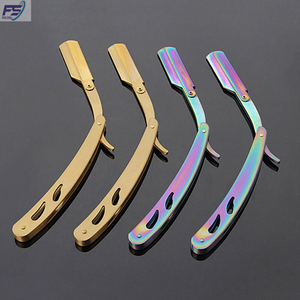 Rasoir droit à poils mixtes pour hommes, outil de rasage professionnel, en acier inoxydable, pour barbier - Product Image 3