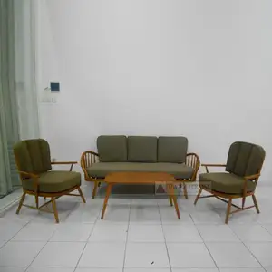 Mobiliário clássico De Madeira Retro Neo 50's Conjunto Sala de estar