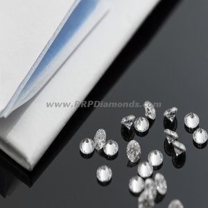 VVS ความชัดเจน S1ใกล้สีขาวไม่มีสี F-G รอบ1.1-1.2มม. ขนาดเล็ก Lab-สร้างเพชร CVD/HPHT - Product Image 1