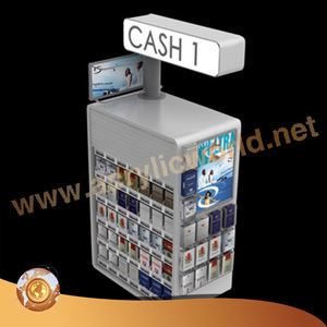 Exhibición de cigarrillos personalizada, vitrinas de cigarrillos de acrílico rojo led - Product Image 1