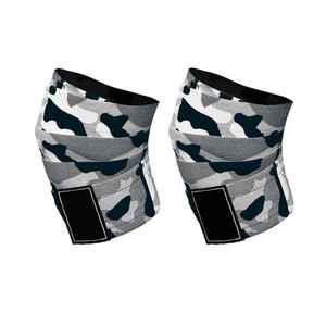 2022 doux haute élasticité genouillères de soutien Sports de plein air garde protecteur manches de levage pour basket-ball Football course - Product Image 6