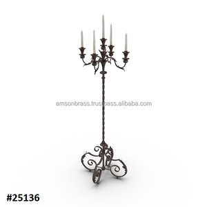 Bougeoir pilier en métal aluminium Bougie pilier en métal de la plus haute qualité Bougeoir pilier décoratif debout - Product Image 5