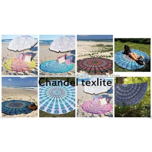 72 "Bohemio indio decoración impresa Mandala tapices colgante de pared 100% algodón hecho a mano ecológico al por mayor - Product Image 1