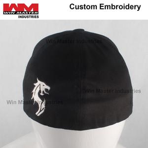 Bordado personalizado de béisbol de moda gorra negra con su logotipo personalizado - Product Image 5