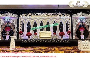 Décor de scène ancien avec panneau de porte, scènes simples de style occidental, fabricant de décor de scène de mariage asiatique, décor d'événement en Caroline du Sud, Texas - Product Image 6
