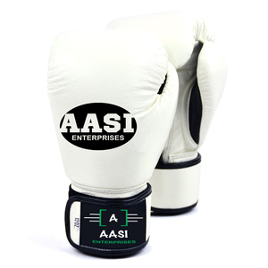 ถุงมือชกมวยสีขาวแบบกำหนดเอง หนังแท้หรือหนัง PU รุ่น 2026 - Product Image 4