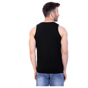 Camisetas sin mangas de talla grande para hombre, camiseta informal con tirantes para gimnasio con decoración bordada, ropa de Fitness transpirable de punto - Product Image 3