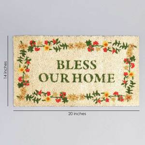 ครีมและสีเขียวพิมพ์ประตูและพื้นเสื่อห้องน้ำป้องกันการลื่นไถลเสื่อ - Product Image 4