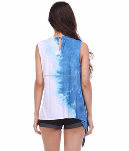 Ropa informal atractiva 2024 para ropa de niña delgada joven, Túnica de rayón con tinte de corbata para ropa de salida - Product Image 2