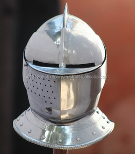 16 Gauge TC113สีเงินใช้ในการตกแต่งหมวกกันน็อคอัศวินยุคกลางปิด Armet - Product Image 2