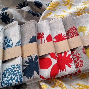 100% Lino impreso GOTS certificado personalizado patrón de rayas toalla de cocina precio barato - Product Image 1