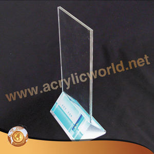 Support de menu en acrylique, pied-de-panneau rotatif, porte-cartes d'affichage - Product Image 4